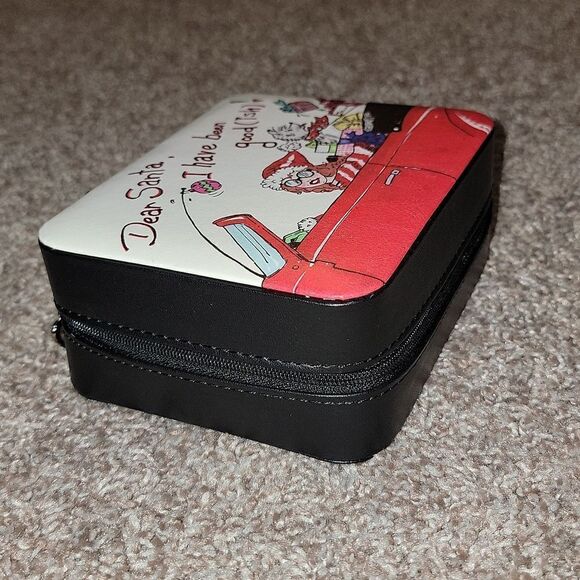 Brighton Dear Santa I Have Been Good-Ish Jewelry Box Travel Case Nwot - Picture 13 of 16